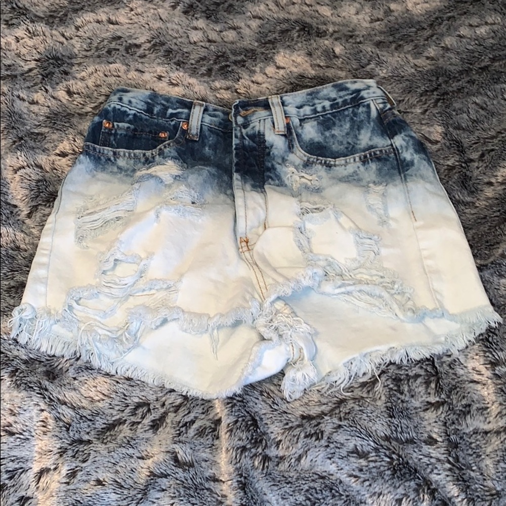 Ombré Jean Shorts
